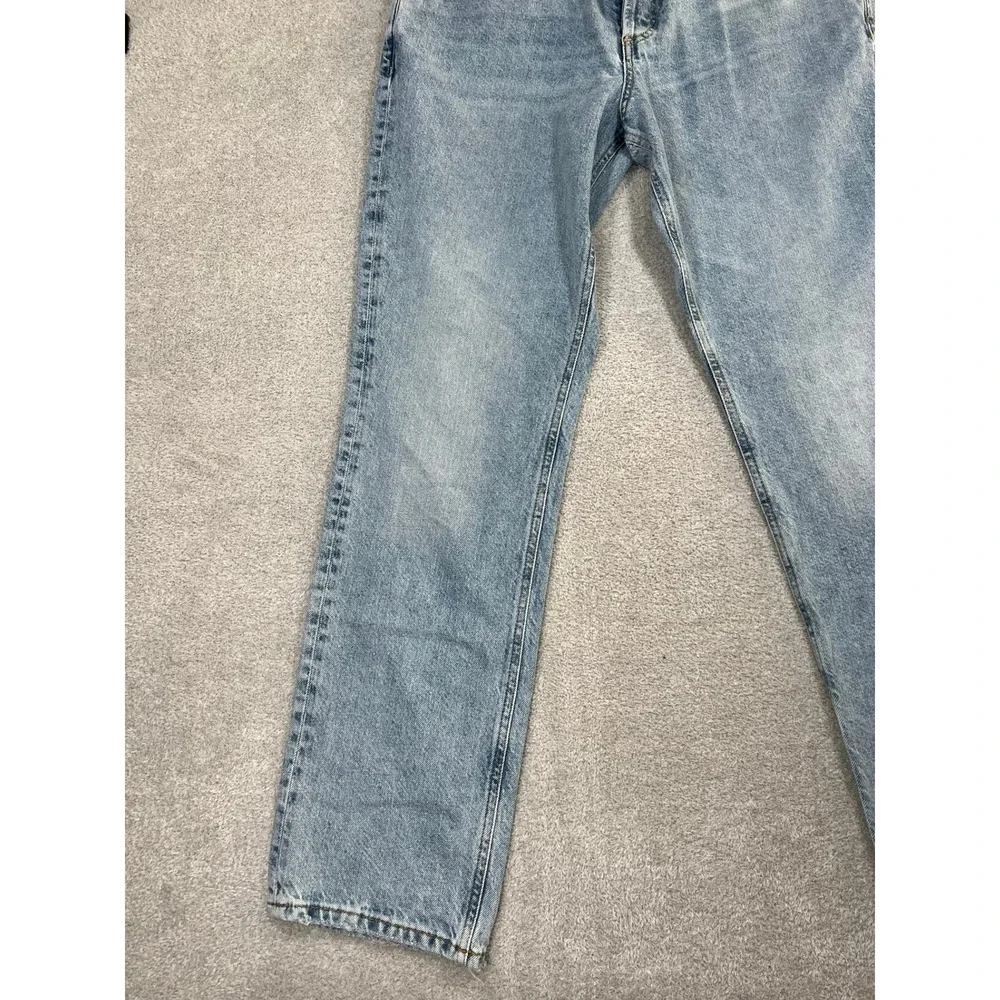 We The Free Curvy Siren Low Rise Straight Leg Jeans Light Wash Blue‎ Size 30